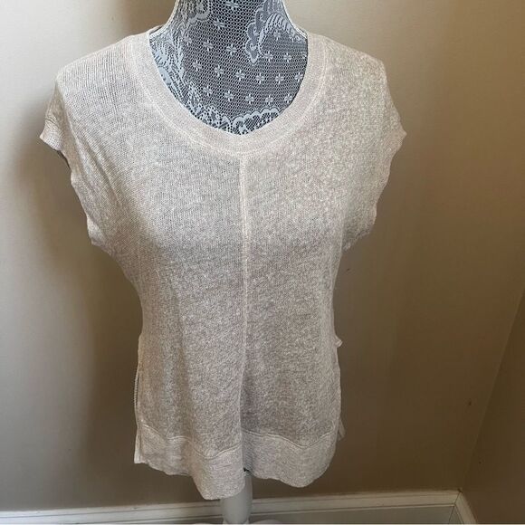 Madewell Side Vent 100% Linen Tunic Top Sz Small - Picture 4 of 12